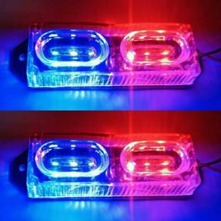 OSCONGOLD License Plate Light for Bike, Scooty and Car Tail LED Police Red, Blue 12V DC License Plate Light Motorbike LED (12 V, 9 W)