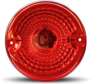 Autonationasia Universal Tata Marcopolo / E Rickshaw (Red) Round Tail Light (1 pc) in 24V Tail Light Truck Halogen for Tata (24 V, 100 W)