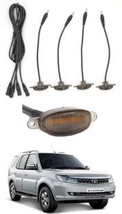 RKPSP 4 LED Front Grill Led Lights Amber Lights DRL For Safari Storme-Tata-2012 Parking Light Car, Van LED for Tata (12 V, 12 W)