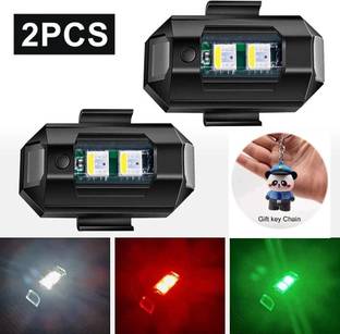 Giinix Position Wireless Light Reversing Light Car, Motorbike 2PC Drone LED Flash LED Dash Light Car, Motorbike LED (12 V, 10 W)