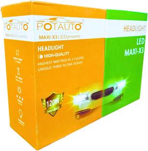 Potauto H4 Maxi-X3-LEDynamic Ultra Bright 3 in 1 Headlight Car LED (12 V, 120 W)