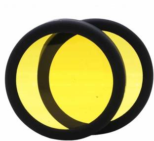 Pa Yellow Fog Light Cover Round (Pack Of 2) Fog Lamp Motorbike LED (5 V, 12 W)