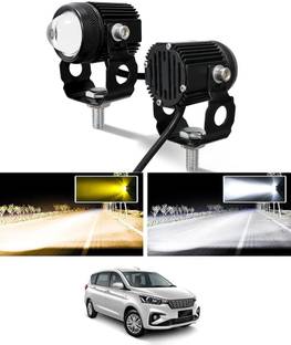 MATIES Amber and White Twin Mini LED Lights High/Low Beam For Ertiga Maruti Suzuki 2018 Fog Lamp Car, Motorbike, Truck, Van LED for Maruti Suzuki (12 V, 55 W)