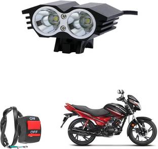 REPLEY twoLedOwlPlusBtn098 Headlight Motorbike LED for Hero (9 V, 9 W)
