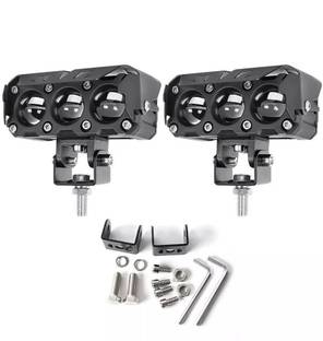AutoPowerz HJG-6 Fog Light 3 Led Pair Light Fog Lamp Car, Motorbike LED (12 V, 90 W)