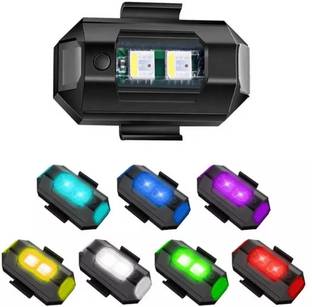 SwapME Led Aircraft Strobe Lights Motorcycle bike Anti-collision Warning Light 7 Colors Fog Lamp Motorbike, Car LED (5 V, 5 W)