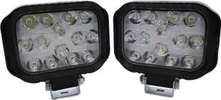 AutoPowerz Rectangle 14 Led Fog Light With Yellow DRL 9V-85V 42W( 1pair) Fog Lamp Car, Motorbike LED (12 V, 42 W)