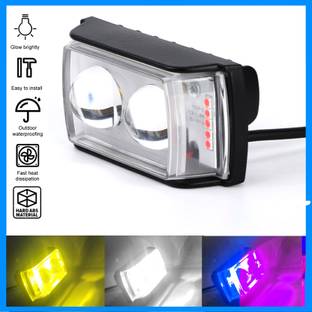 ZYO Spotlights Mini Projector Fog Light Front Driving Lamp with Three Line Switch Fog Lamp Motorbike LED (12 V, 36 W)