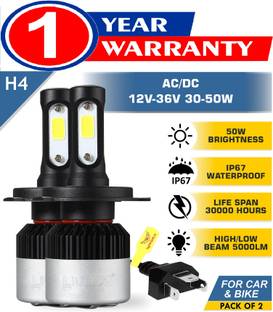 Miwings H4 Genuine 9000LM 6500K LED Bulbs Auto Driving Lamp 30W-50W Headlight Car LED (12 V, 72 W)