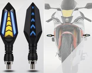OBEROI'S TRADERS R15 V3 / V4 & M Blue / Yellow LED Running Light DRL Bike Turn Signal Lamp Indicator Light Motorbike LED for Yamaha (12 V, 12 W)