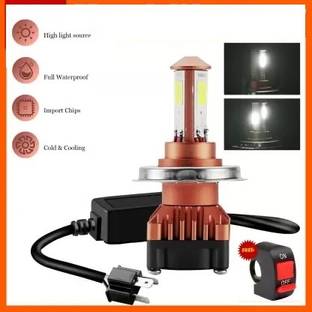 WESSER High Brightness CYT Headlight Bulb H4 White LED with Cooling Fan Head lamp Headlight Motorbike, Car LED for Hero, Honda, TVS, Yamaha, Bajaj, KTM, Royal Enfield (12 V, 40 W)