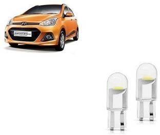 After cars T10 Led Parking Bulb Bright Indicator Bulb (White) (Set of 2) For Grand i10 Parking Light Car LED for Hyundai (12 V, 1 W)