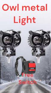 Anaisha Enterprises Mini Drive Owl Shape Led Fog Light Projector light Metal Body with On/Off Switch Fog Lamp Motorbike LED (9 V, 20 W)