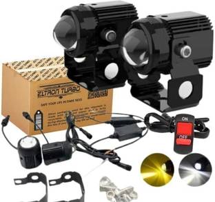 ELTRON TURBO DC Power Mini driving lights with free switch Fog Lamp Motorbike, Car LED (12 V, 20 W)