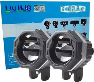 LIU HJG Yellow/White LED 60 Watt Fog Light Fog Lamp Car, Motorbike, Truck, Van LED (12 V, 60 W)