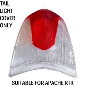 Y retail Upper glass cover only Tail Light Motorbike Halogen for TVS (12 V, 2 W)