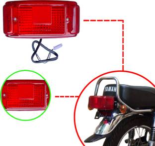 Y retail Tail Lamp Assembly W/O Bulb for Yamahaa RX100/RXG135 Tail Light Motorbike Halogen for Yamaha (12 V, 9 W)
