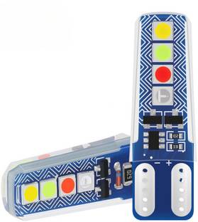 AutoPowerz RGB LED Parking Bulb Parking Light Car, Motorbike LED (12 V, 5 W)