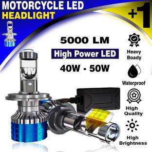 Miwings H4 Genuine 5000LM 4500K Liu Hjg LED Bulbs Auto Driving Lamp High Brightness Headlight Motorbike, Car LED (12 V, 50 W)