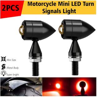 Otoroys Motorcycle Front Rear Turn Signal Lights LED Indicators Red Cnc Metal Indicator Light Motorbike LED (12 V, 5 W)