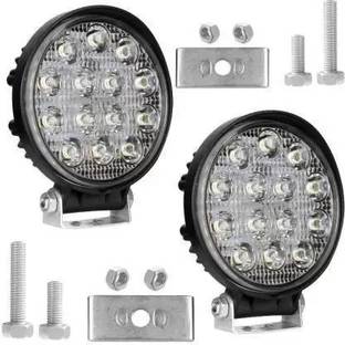 aqrin 14led LED Fog Light round for Universal bike and card Fog Lamp Motorbike, Car LED (12 V, 42 W)
