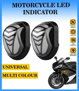 Flipkart SmartBuy New Motorcycle LED Indicator Body indicator Best Quality Indicator Light Motorbike LED for Yamaha, KTM, Suzuki, TVS, Kawasaki, Hyosung, Honda, BMW, Bajaj (12 V, 20 W)