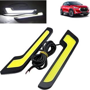 ACCESSOREEZ COB L-Shape Daytime DRL Lights White For INDICA V2 Headlight Car LED for Tata (12 V, 35 W)