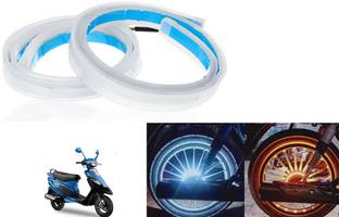 SHOP4U Waterproof 60 CM Flexible Ultra-Fine LED Daytime Running Light Scooty PEP Plus Interior Light Motorbike LED for TVS (12 V, 12 W)
