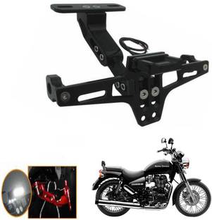 REPLEY no.plate-bracket-black-led-201 License Plate Light Car, Motorbike LED for Royal Enfield (12 V, 35 W)