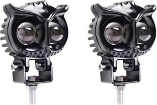 Auto Emporium Hub 2 Led OWL Shape LED Fog Lights, Motorcycle Auxiliary Spot Lights Fog Lamp Car, Motorbike, Truck LED (12 V, 30 W)