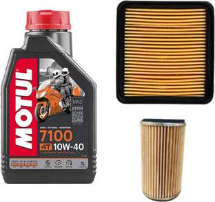 MOTUL 7100 4T10W-40 1L, Oil And Air filter for Apache -- Ester core 100% Ester Full-Synthetic Engine Oil
