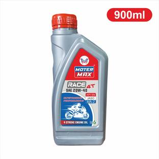 MOTER MAX Premium Quality Race 4T SAE 20W40 API SN MA-2 High-Mileage Engine Oil