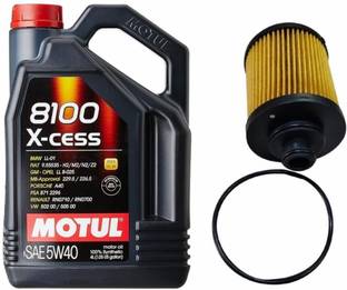 MOTUL 8100 XCESS 5W40 ENGINE OIL & OIL FILTER FOR BALENO Full-Synthetic Engine Oil