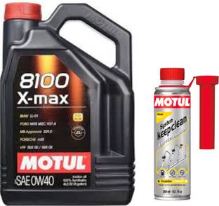 MOTUL 8100 X-MAX 0W-40(4l)+SYSTEM KEEP CLEAN DIESEL(300ml)combo - Full-Synthetic Engine Oil