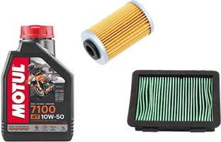 MOTUL 7100 4T 10W-50 1L with Air & oil filter for KTM 390 Synthetic Blend Engine Oil