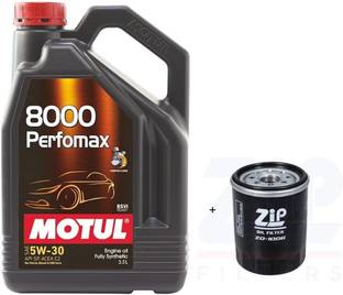 MOTUL 8000 Perfomax 5W-30 & Oil Filter Combo for Maruti BALENO Full-Synthetic Engine Oil