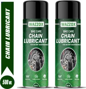 WAZZOX Bike Chain Lubricant Spray With Cleaning Brush For All Chain Type Lubrication Rust protection Prevent Chain Breakage Chain Oil