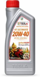 SPIDIGO TESLA 20W40 4T ULTIMATE 900ML | Bike Engine Oil | Synthetic Blend Engine Oil