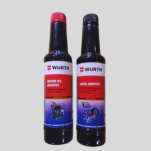 Wurth Combo Engine Oil Additive 250ML & Diesel Oil Additive 250ML - High-Mileage Engine Oil