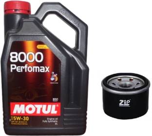 MOTUL 8000 Perfomax 5W-30 & Oil Filter Combo for Maruti WagonR(P/New) - Full-Synthetic Engine Oil