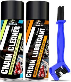 CABIUS Chain Lube and Chain Cleaner Spray 500 ML ( Each ) With Chain Cleaner Brush premium bike chain cleaner and bike chain lube Chain Oil