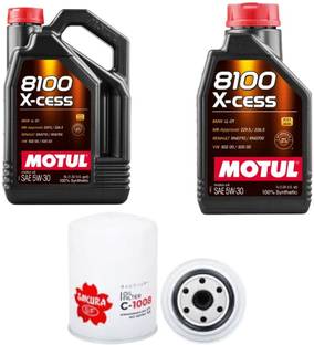 MOTUL 8100 X-CESS 5W30 ENGINE OIL & OIL FILTER FOR PAJERO SPORT Full-Synthetic Engine Oil