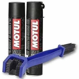 MOTUL Combo Of Chain Cleaning Brush With C1 & C2 Chain Oil