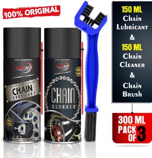 MIKANIX Bike Chain Lubricant And Chain Cleaner Spray With Cleaning Brush For Motorcycle and Bicycle Chain Oil