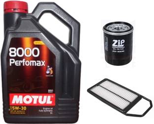 MOTUL 8000 Perfomax 5W-30, Oil & Air Filter Combo for Maruti Swift Dzire (PETROL) - Full-Synthetic Engine Oil