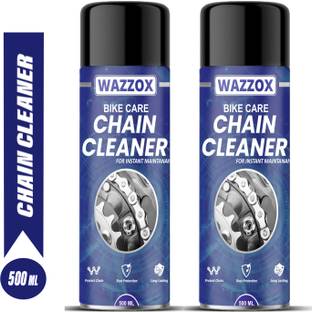 WAZZOX Premium Bike Chain Cleaner / Degreaser Spray For Motorbike & Bicycle Chain Cleaner | Shines & Protects Chain Oil