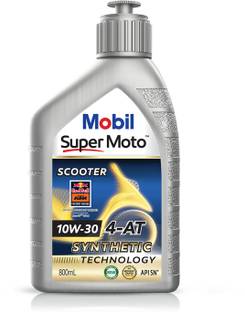 MOBIL Super Moto Scooter 10W-30 4-AT Premium Technology Full-Synthetic Engine Oil