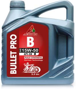 Aeronix Bullet Pro 15W-50 API - SN Engine oil for heavy duty and cruiser Bike Heavy Duty Engine Oil