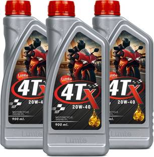 LUMTO 20W40 4TX 900ml P3 for Bike Petrol Engine Oil for Four Stroke Bikes High Performance Engine Oil