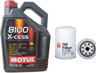 MOTUL 8100 XCESS 5W40 ENGINE OIL & OIL FILTER FOR QUIALS DEISEL Full-Synthetic Engine Oil